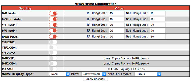 Basic configuration settings - MMDVMHost Configuration