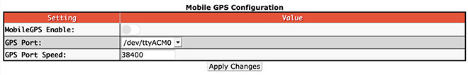 Additional configuration settings - Mobile GPS Configuraiton
